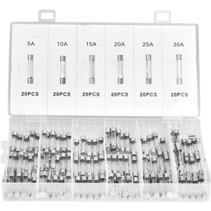 KPL. BEZPIECZNIKI SZKLANE 5-30 120SZT.KD 1302