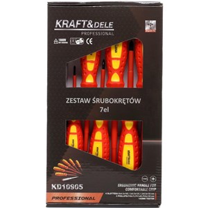 ZESTAW ŚRUBOKRĘTÓW ELEKTR. 7  SZT. kd10905