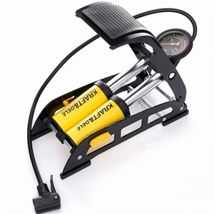 POMPKA NOŻNA Z MANOMETREM KD11824 dwa cylindry