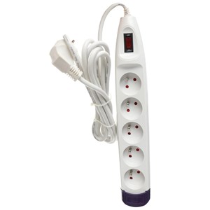 PRZEDŁUŻACZ 5X Z UZIEM. Z WYŁ . 5,0M KD 4014 KRAFT